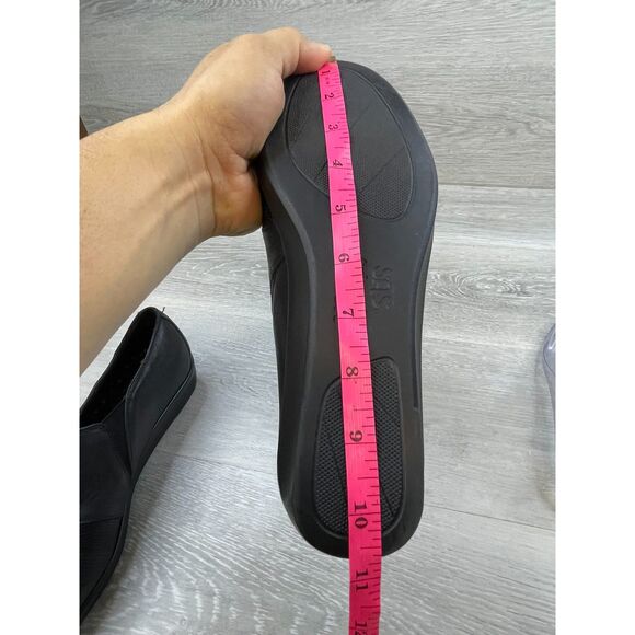 SAS Nora Women's Loafer Driving Wedge Slip-On Leather 9.5 Black Comfort Shoes - Picture 11 of 11